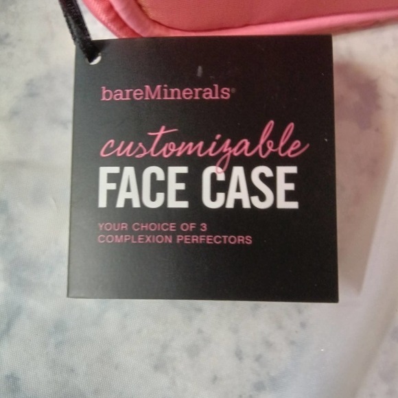 ๐4 FOR $20 BARE Minerals Case Pink Medium Cosmetic Bag "Empty Case" Zipper - Picture 2 of 9